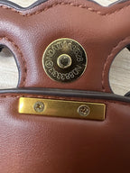 Celine Coffee Brown Besace Shoulder Bag With Calfskin Leather