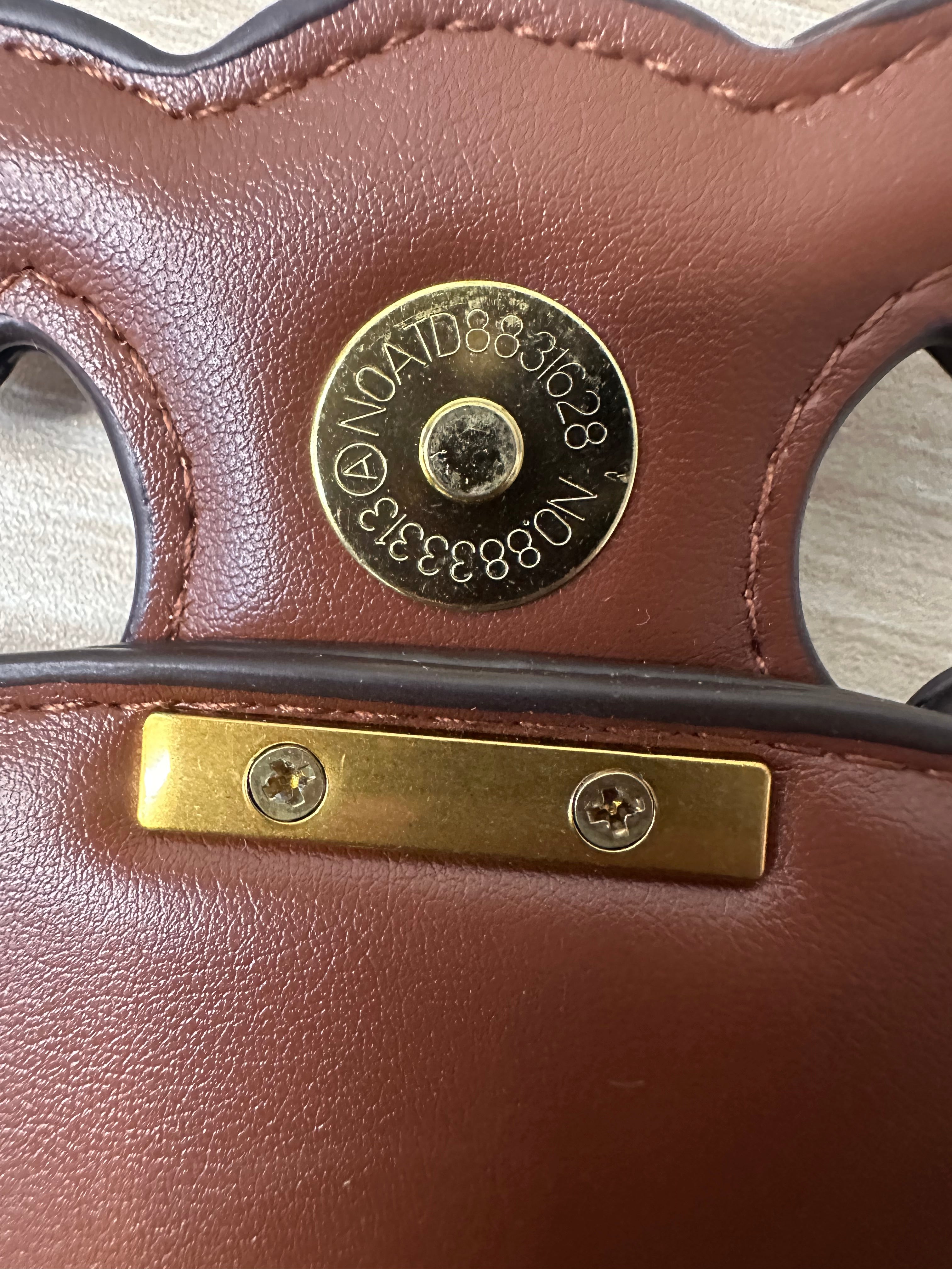 Celine Coffee Brown Besace Shoulder Bag With Calfskin Leather