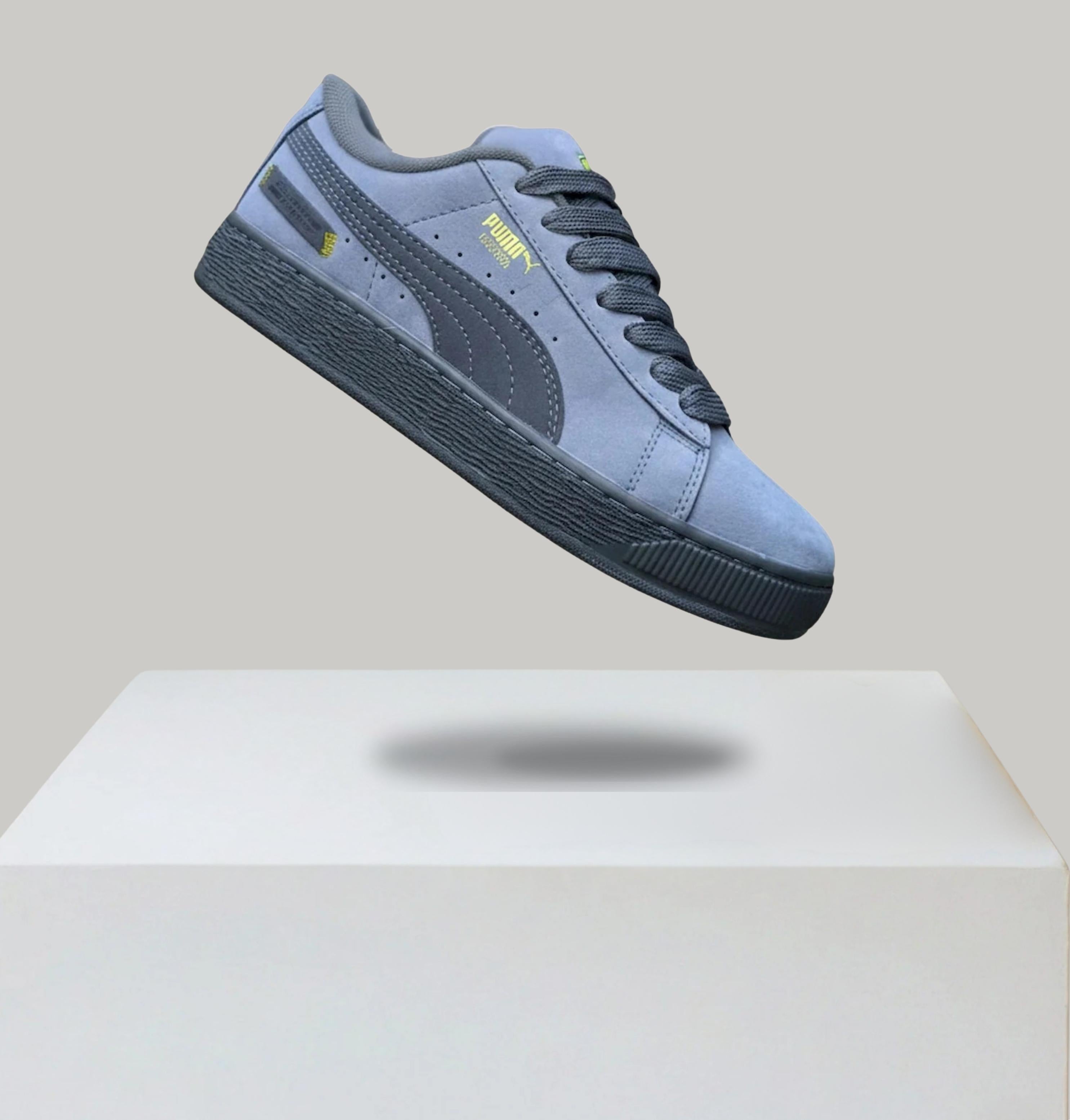 Puma Suede Xl Sneaker Grey With Leather Forrmstrip