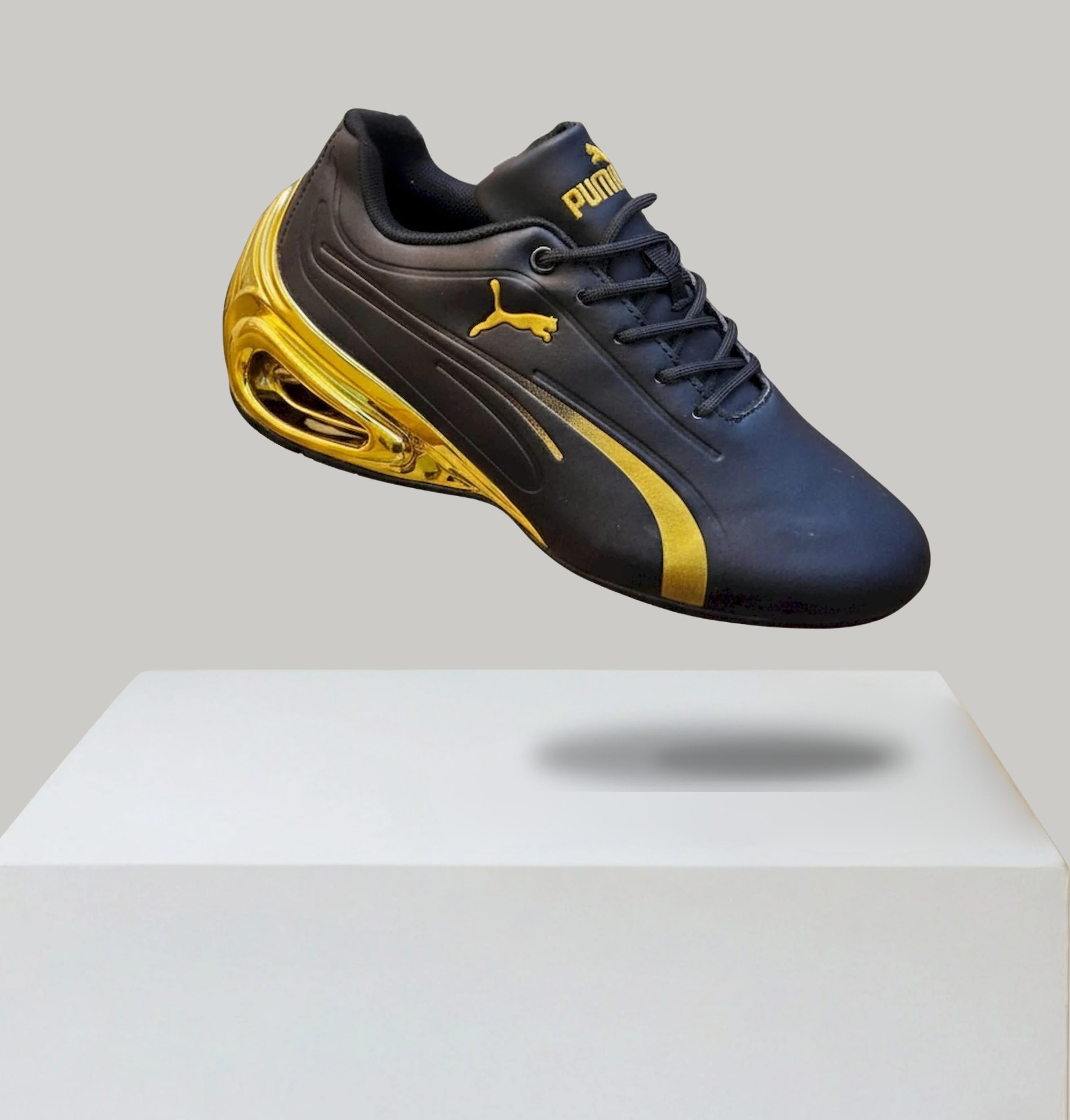 Puma Super Gt Speedcat Race Golf Sneaker White Gold