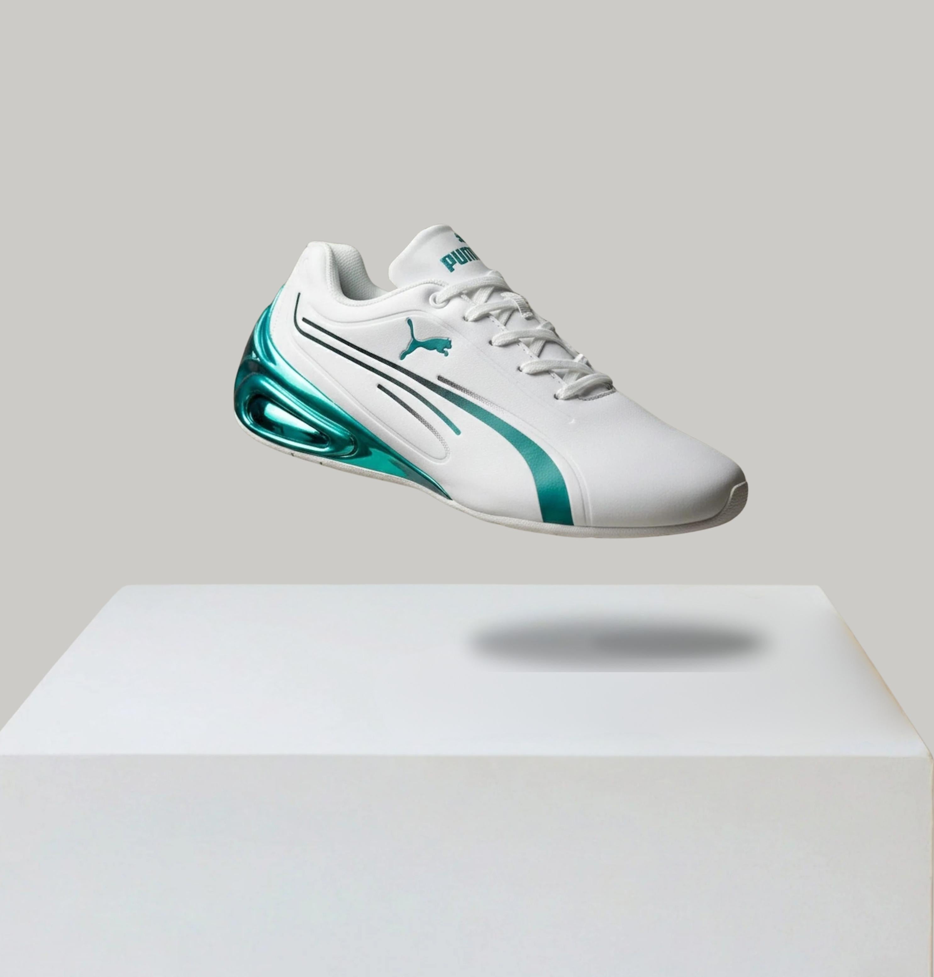 Puma Super Gt Speedcat Race Golf Sneaker White Teal